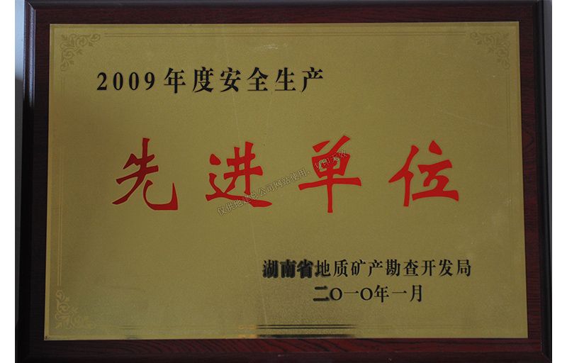 2009年度先进单位